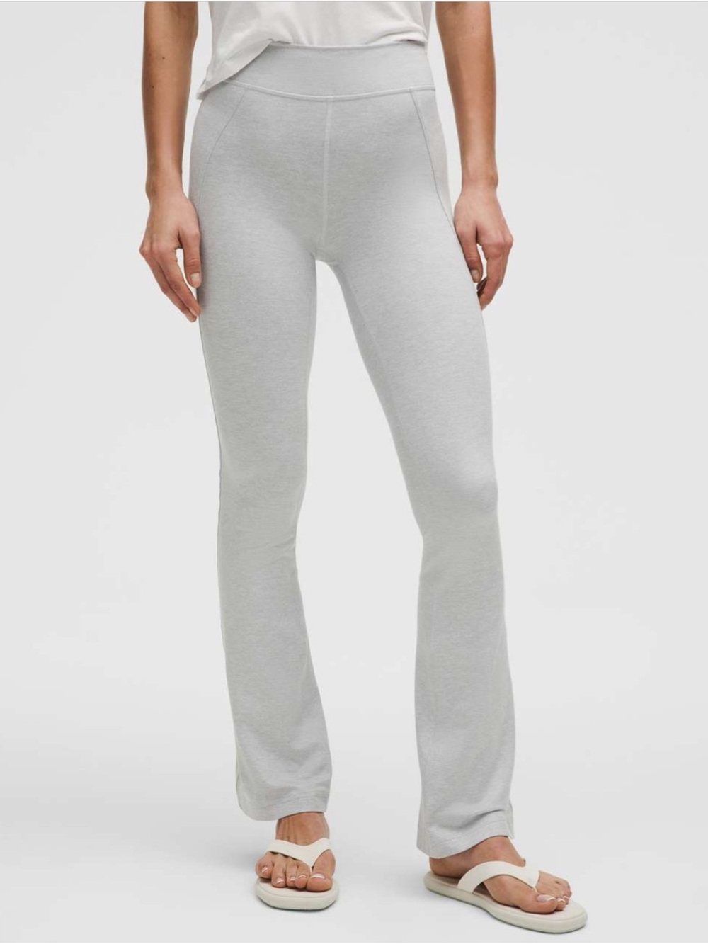 New Lululemon Softy Suedey Split Hem High Rise Mini Flare Pant - Crescent Moon